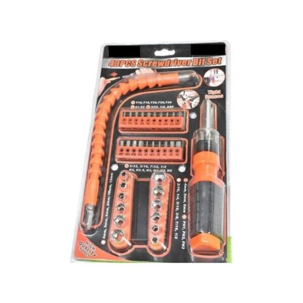 43-Piece Screwdriver Bit Set