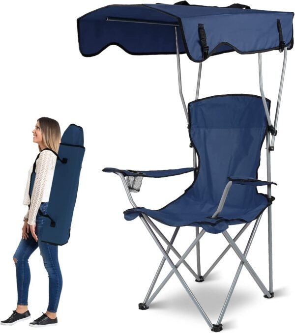 Sun Protection Folding Chair - Image 2