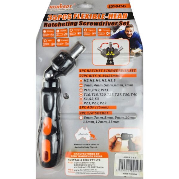 RATCHETING SCREWDRIVER SET 35PCS - Image 2