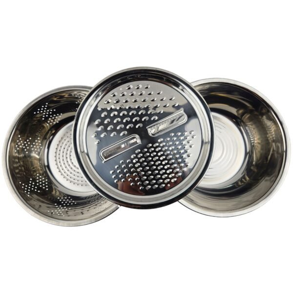 S/STEEL DRAIN BASIN 3PC SET 26CM