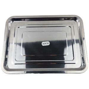 STAINLESS STEEL TRAY 40X30 CM