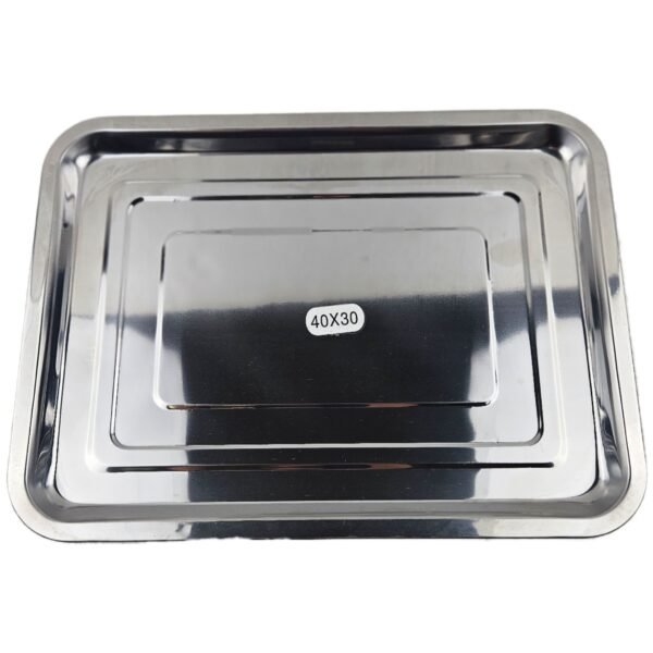 STAINLESS STEEL TRAY 40X30 CM