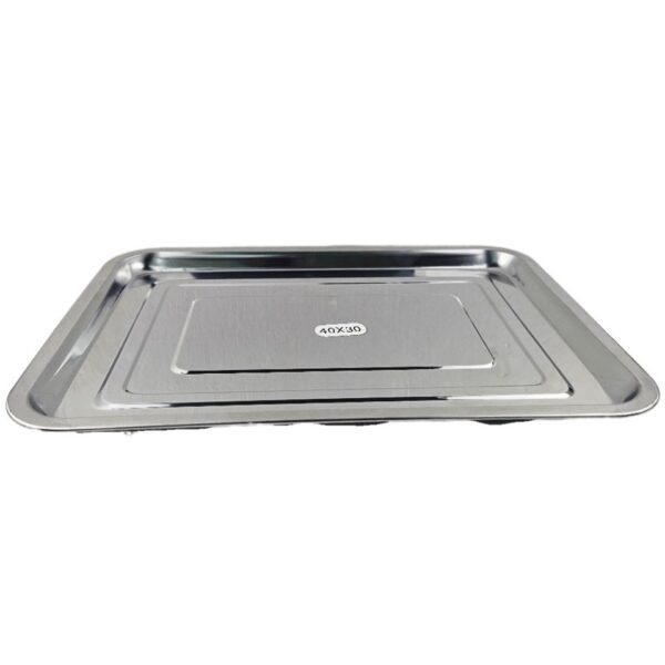 STAINLESS STEEL TRAY 40X30 CM - Image 2