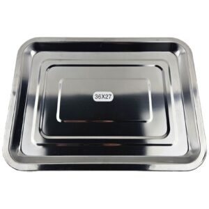 STAINLESS STEEL TRAY 36X27 CM