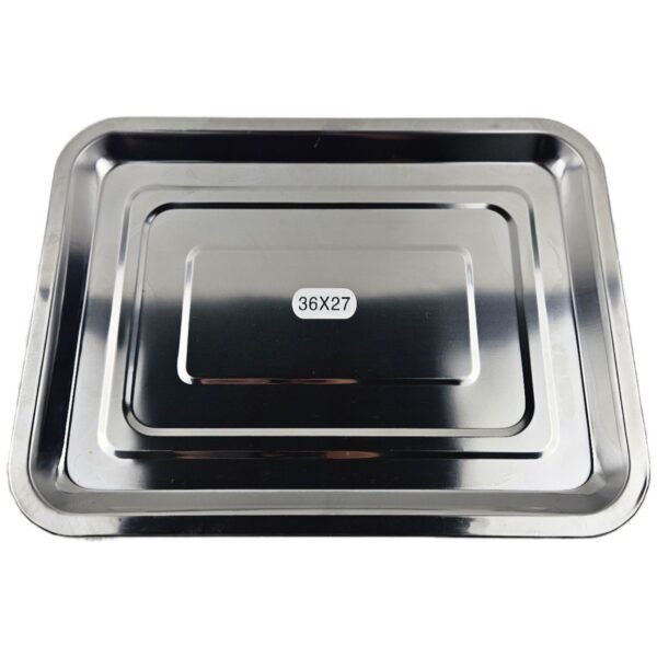 STAINLESS STEEL TRAY 36X27 CM