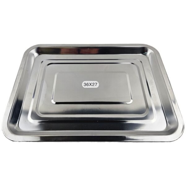 STAINLESS STEEL TRAY 36X27 CM - Image 3