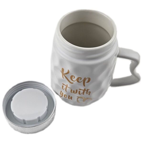 CERAMIC MUG WITH LID 600ML - Image 3