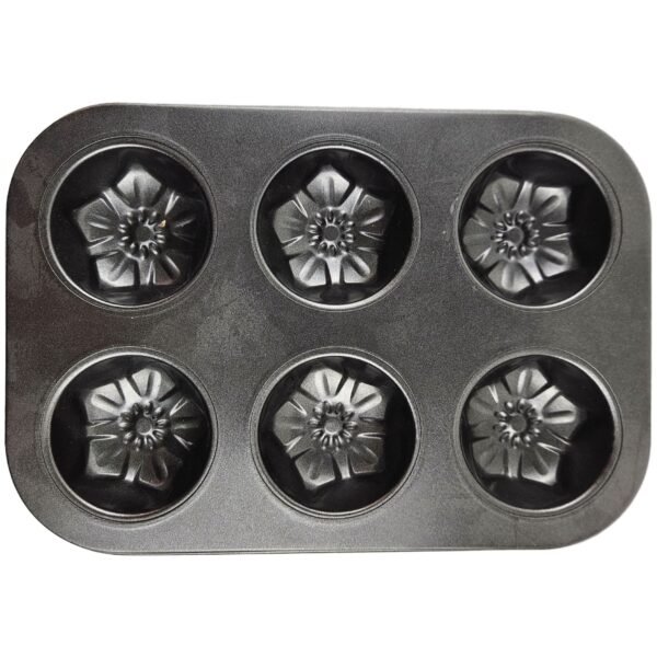 Carbon Steel Cupcake Baking Tray 6 Cups